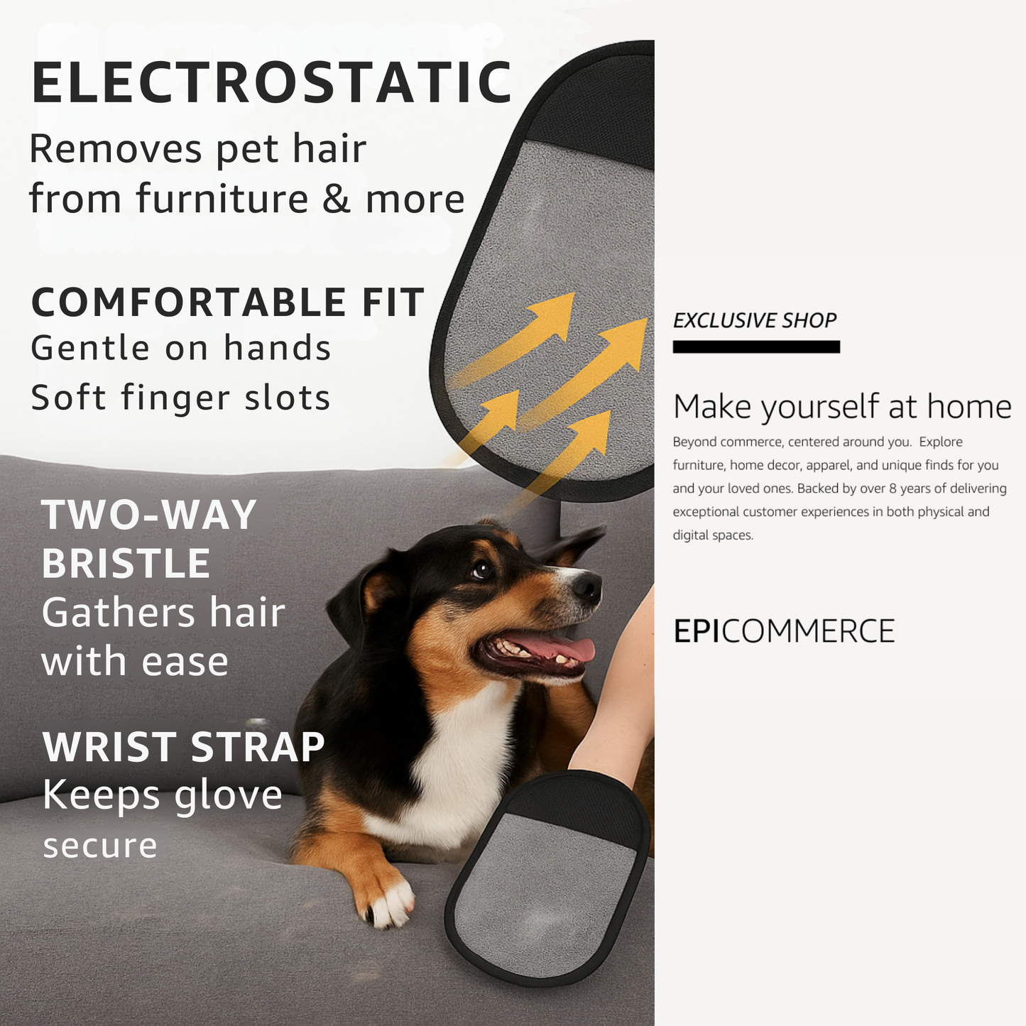 EpiGlove Pet Hair Remover Glove