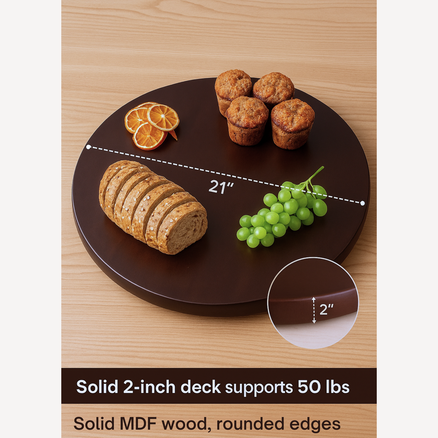 EpiServe 21" Lazy Susan Turntable