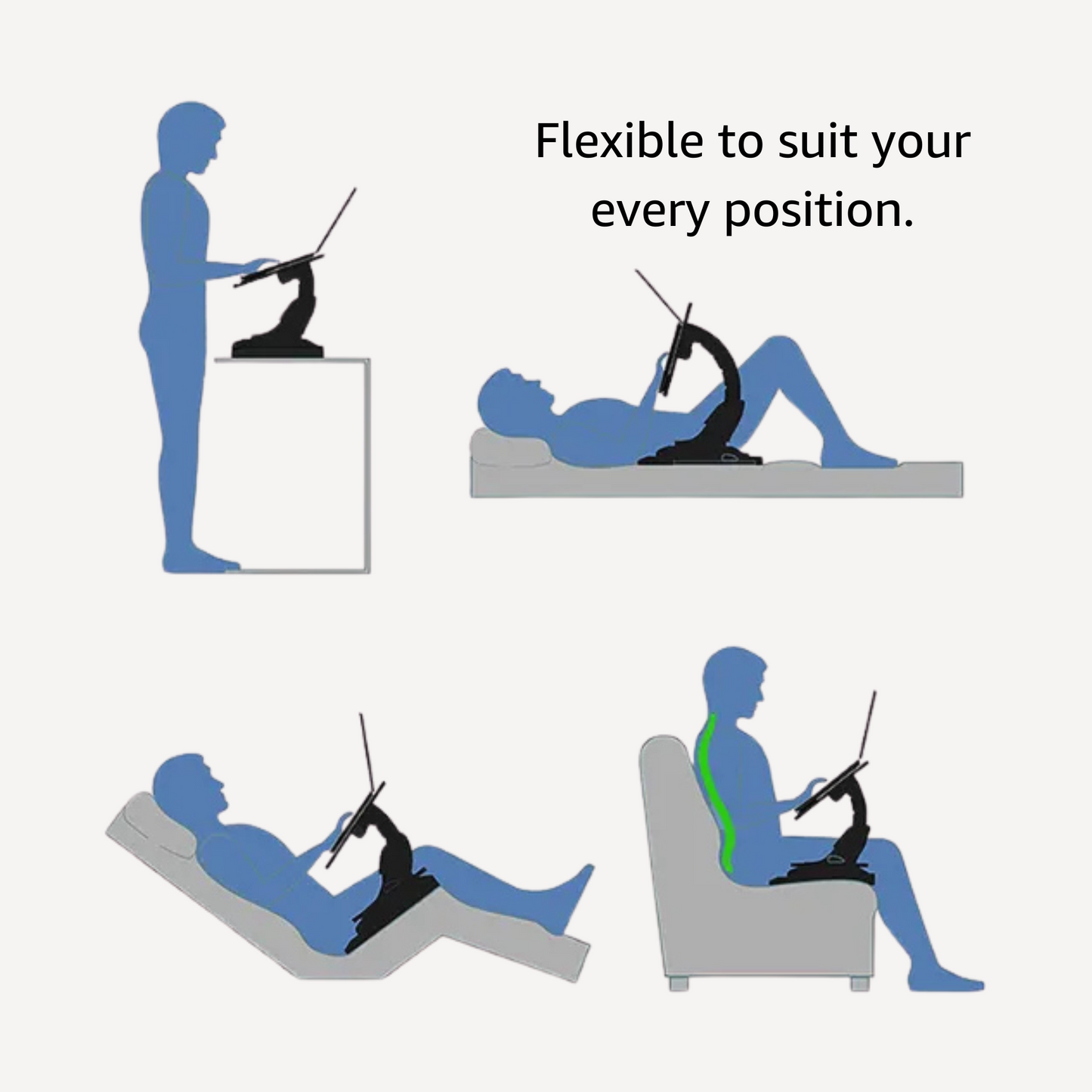 EpiDesk - Laptop Stand for Lying Down