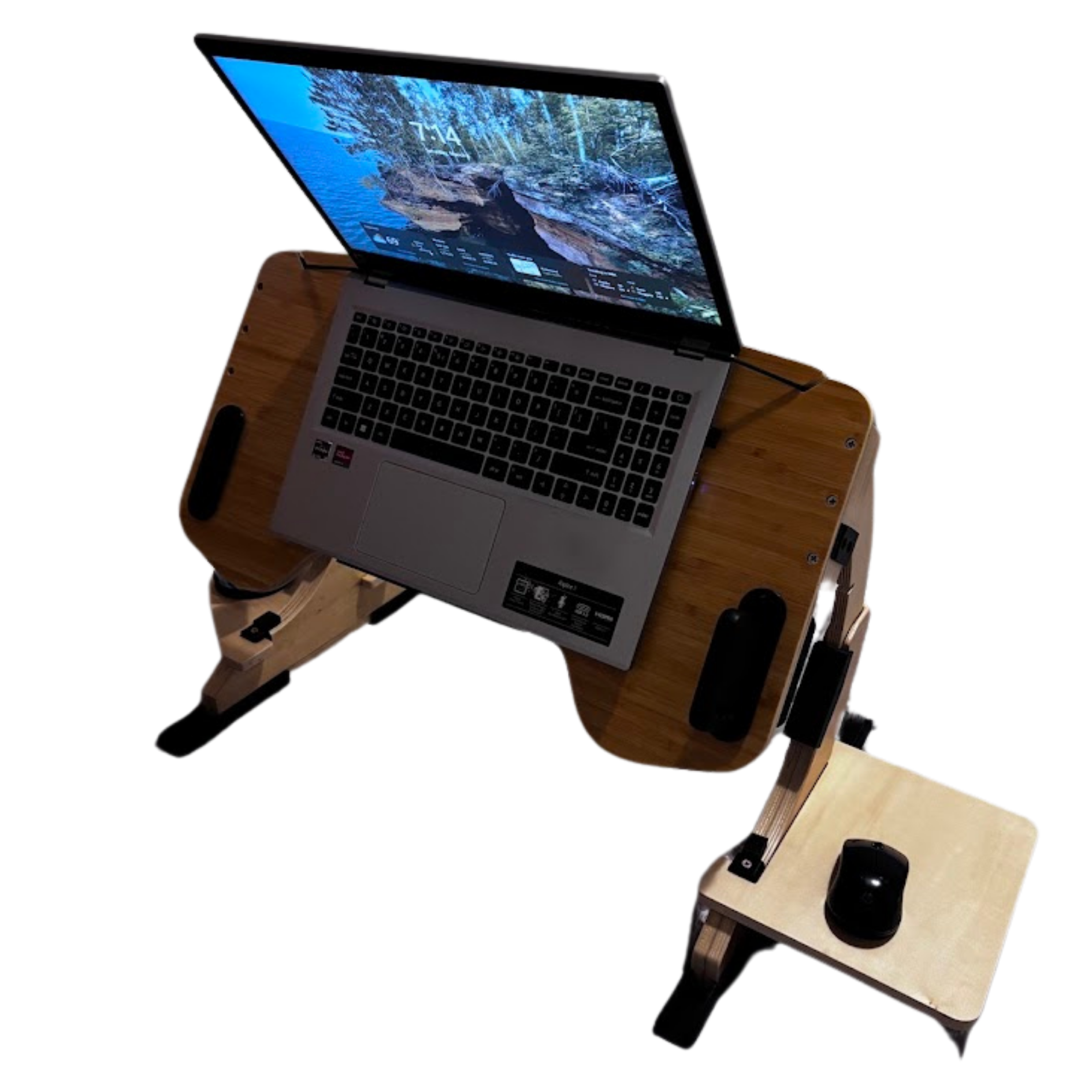 laptop table for bed while lying down wood laptop desk with mousepad reclining laptop table with tray 