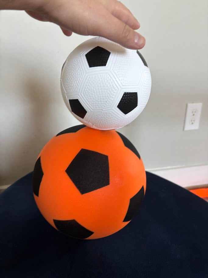 EpiDribble | Indoor Silent Soccer Set -  Foam Ball + 36" Pop-Up Goal for Adults